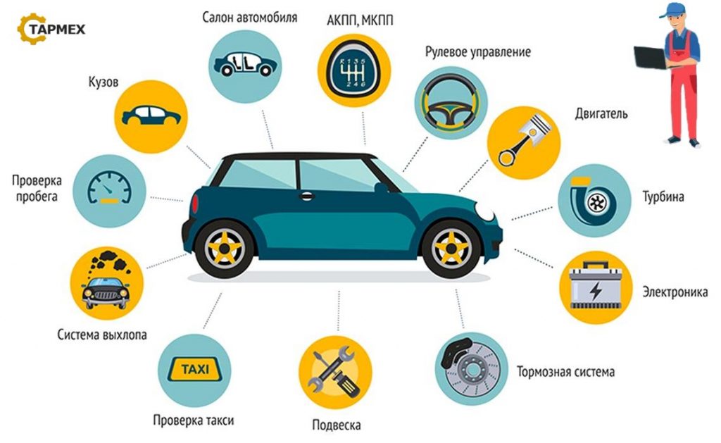 Процедура досмотра автомобиля